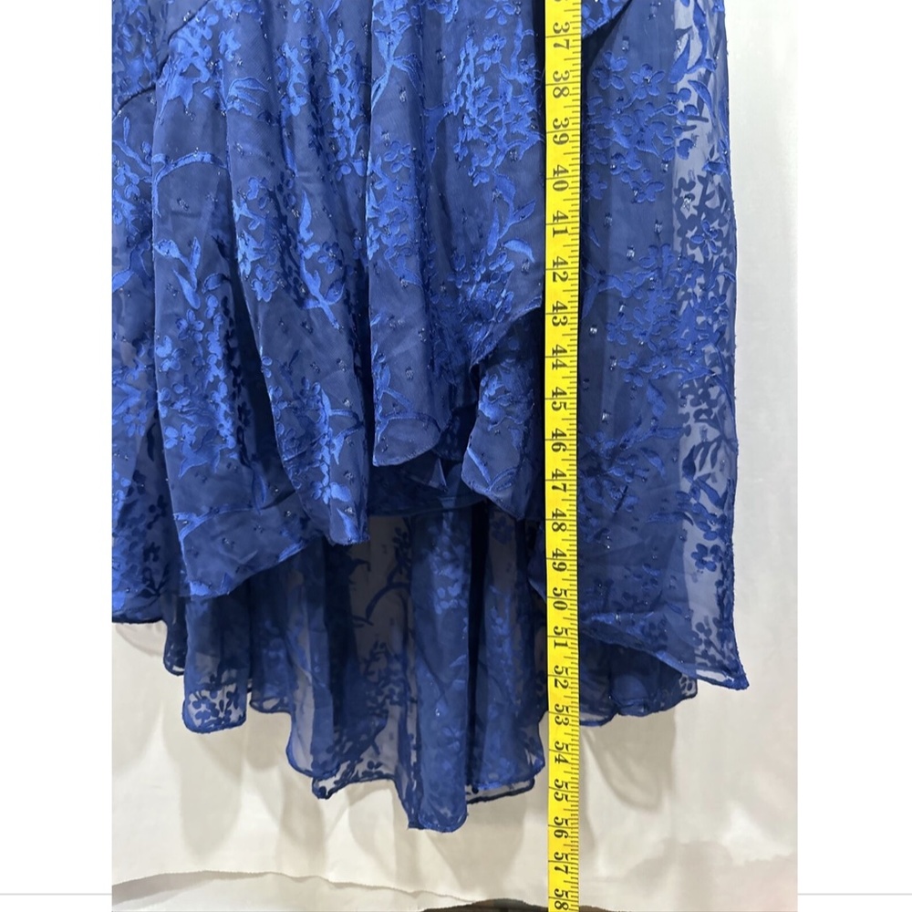 Nwt Alex Evenings [ 12 ] Textured Floral Burnout Hi-Low Dress W/ Jacket — image 7 of 8